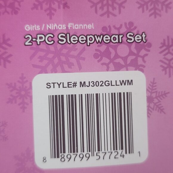 American Marketing My Little Pony Girls Flannel Pink White Poly 2pc Pajama 4/5 - Picture 11 of 16